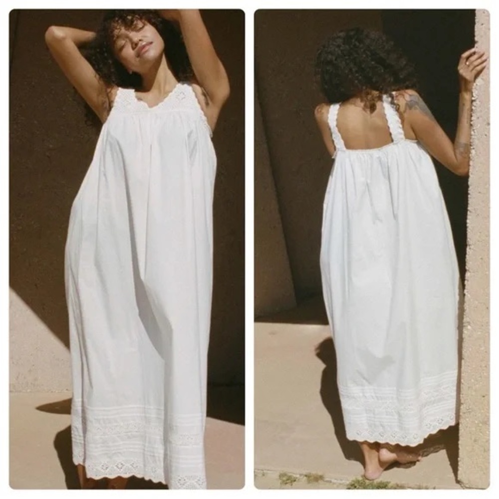 NWT DOEN YSELDA dress crochet salt maxi white XS